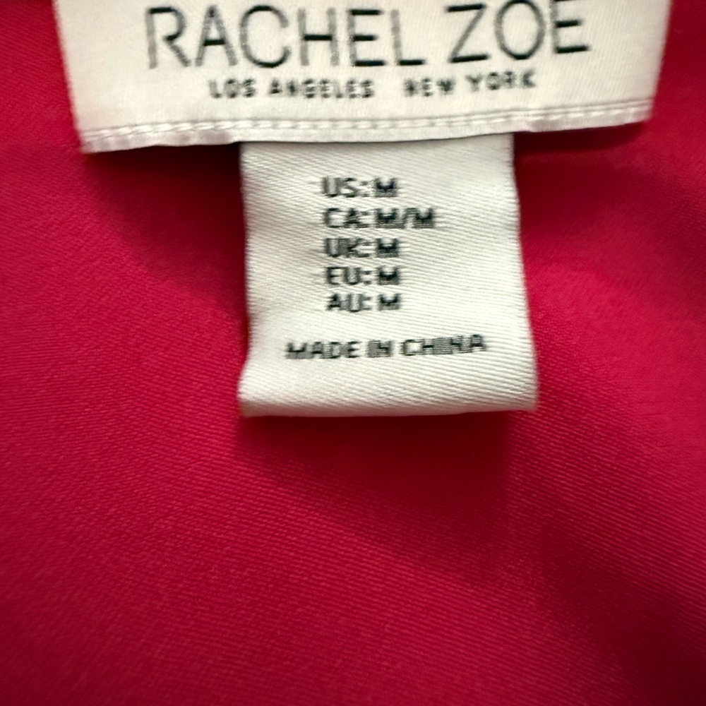 Rachel Zoe Pink Fuchsia Blouse Size M Minimalist Chic Work Top - Picture 3 of 5
